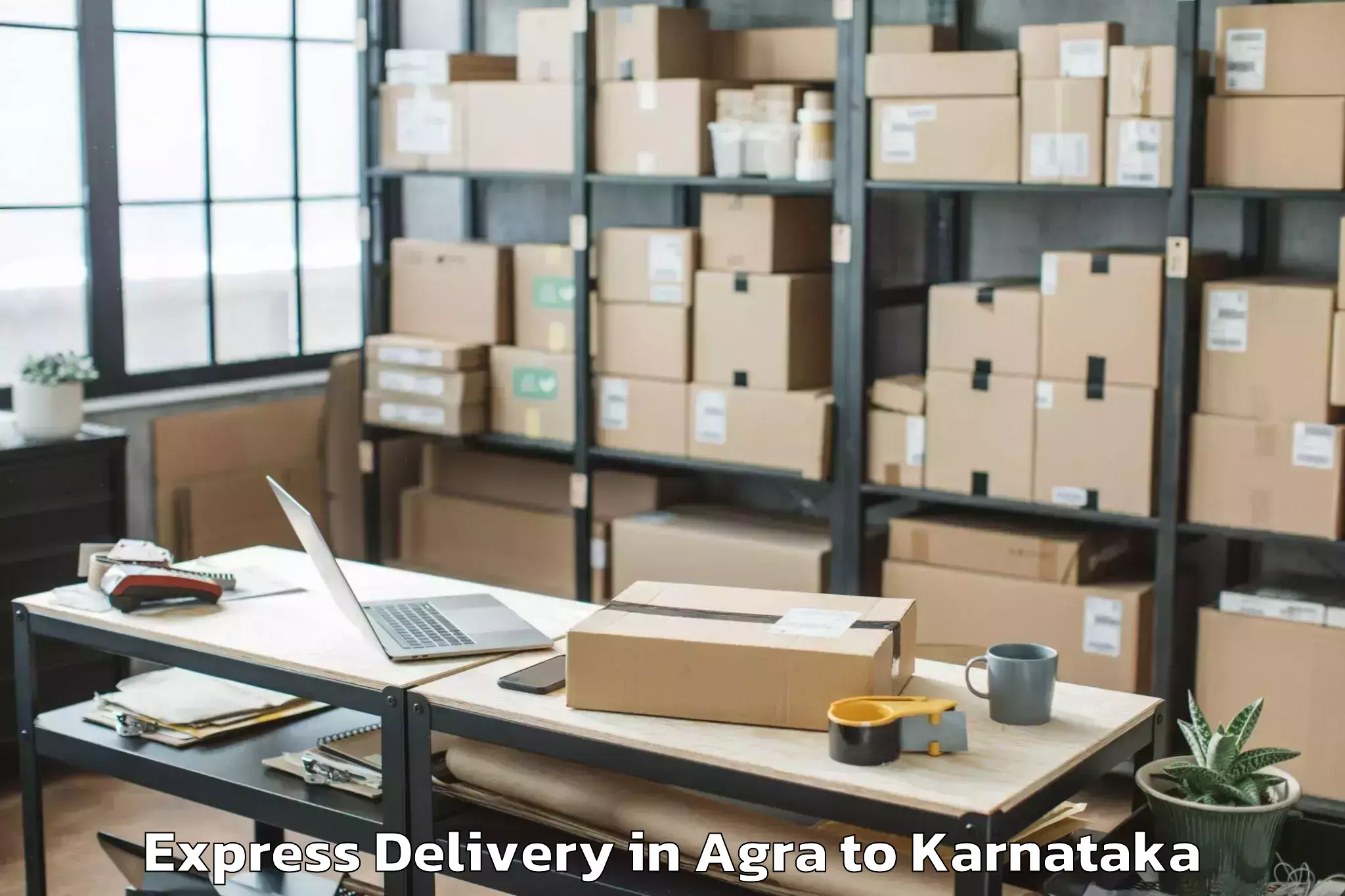 Top Agra to Kankanhalli Express Delivery Available